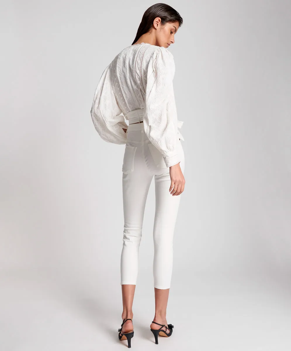 Freebirds II High Waist Stretch Skinny Denim Jeans - True White sold by One Teaspoon product image thumbnail 4