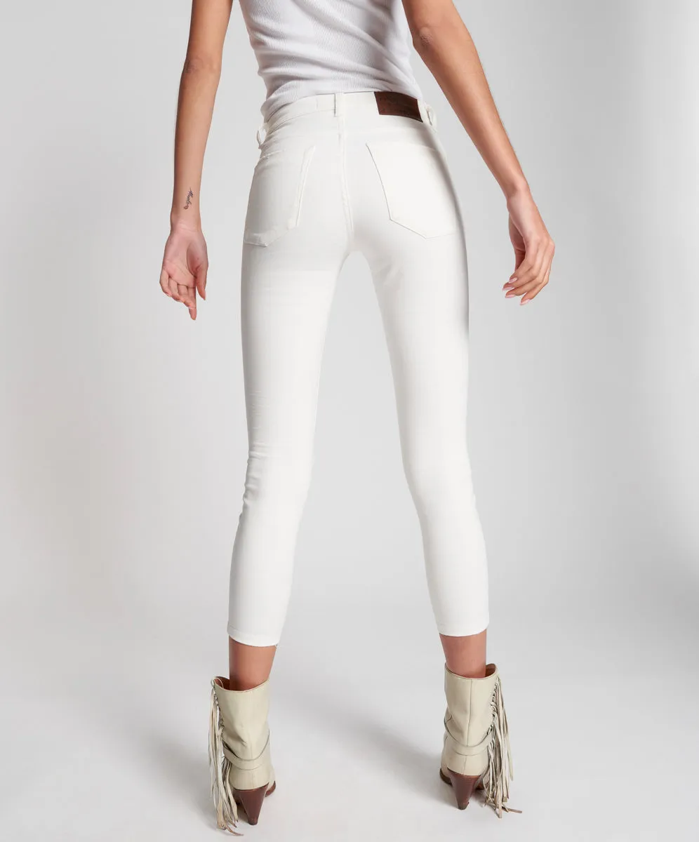 Freebirds II Low Waist Stretch Skinny Denim Jeans - True White sold by One Teaspoon product image thumbnail 5