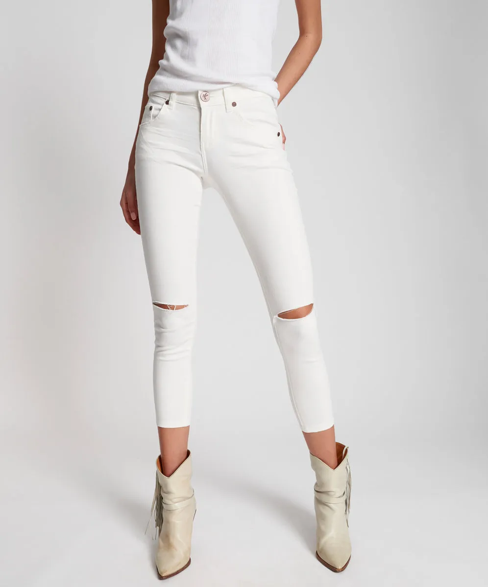 Freebirds II Low Waist Stretch Skinny Denim Jeans - True White sold by One Teaspoon product image thumbnail 3