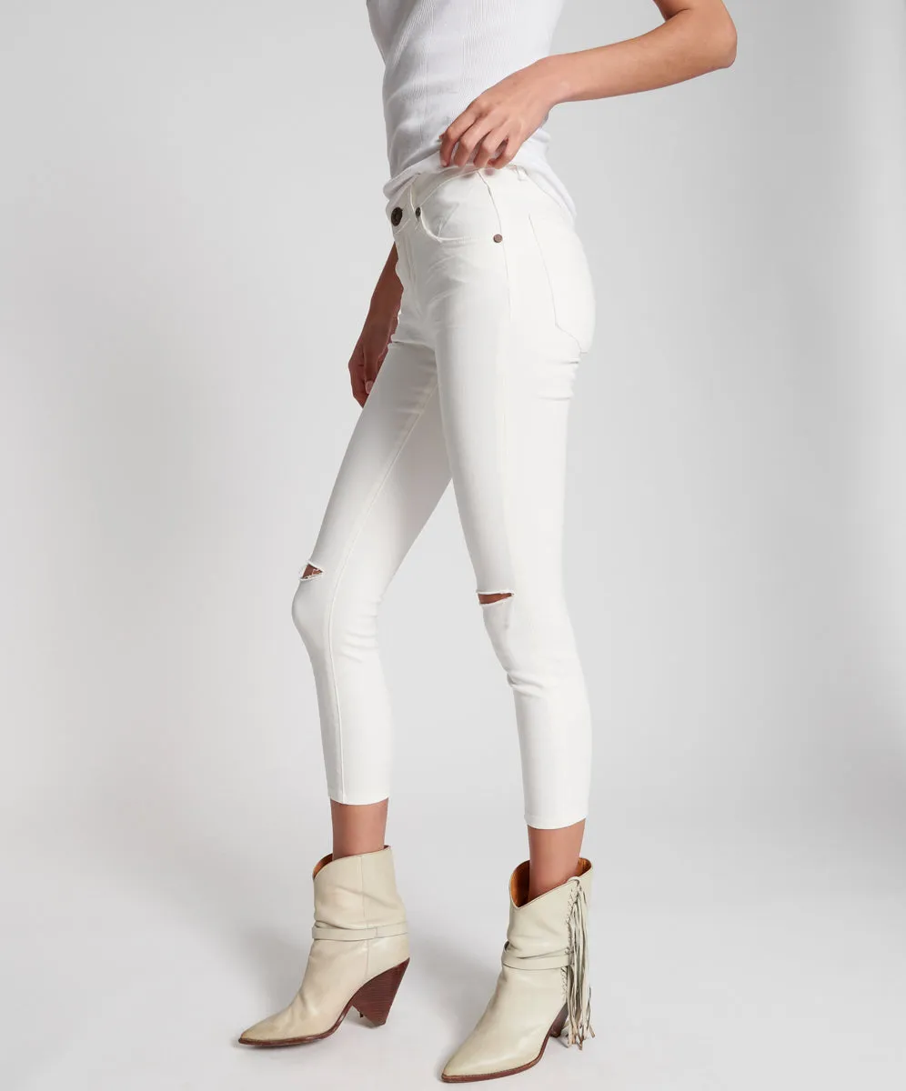 Freebirds II Low Waist Stretch Skinny Denim Jeans - True White sold by One Teaspoon product image thumbnail 4