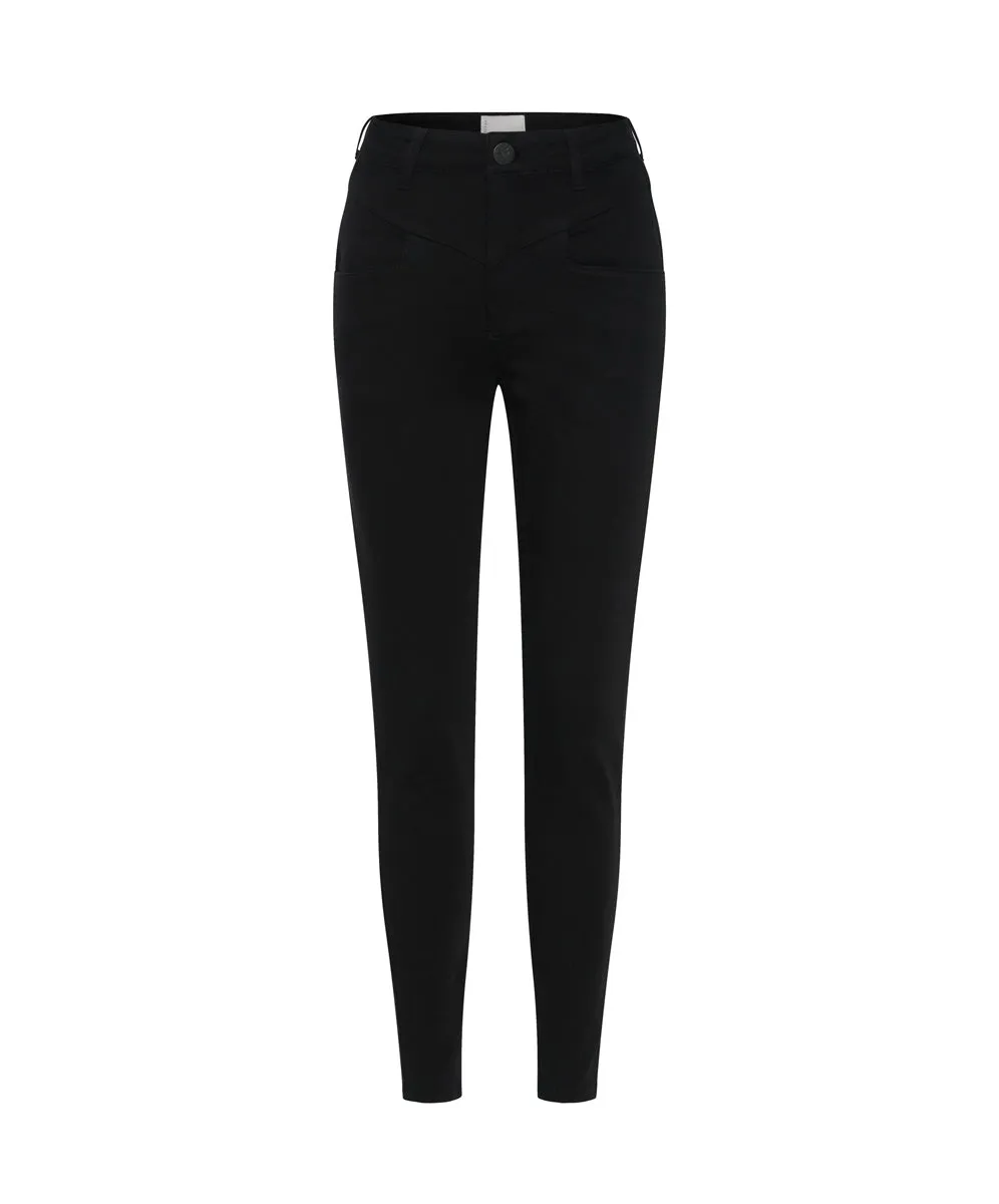 Preachers High Waist Skinny Stretch Denim Jeans - Jett Black sold by One Teaspoon product image thumbnail 5