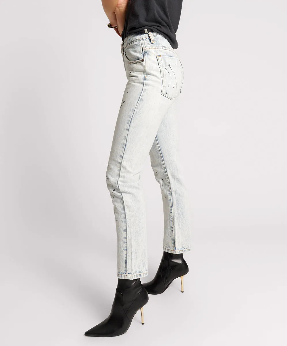 Awesome Baggies High Waist Straight Leg Denim Jeans - Florence Painted sold by One Teaspoon product image thumbnail 3
