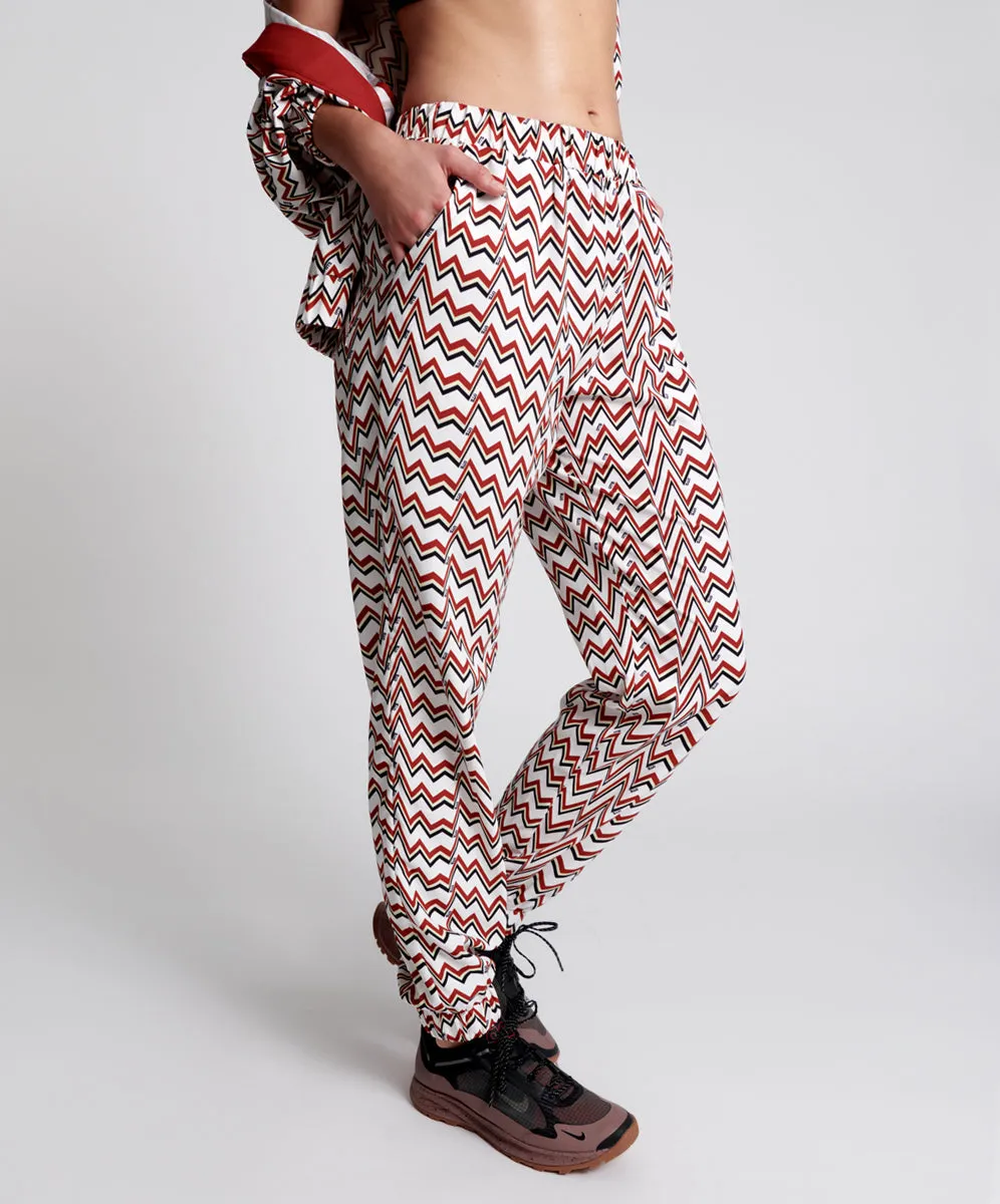 O.T.S Heartline Track Pants - Red White sold by One Teaspoon product image thumbnail 5