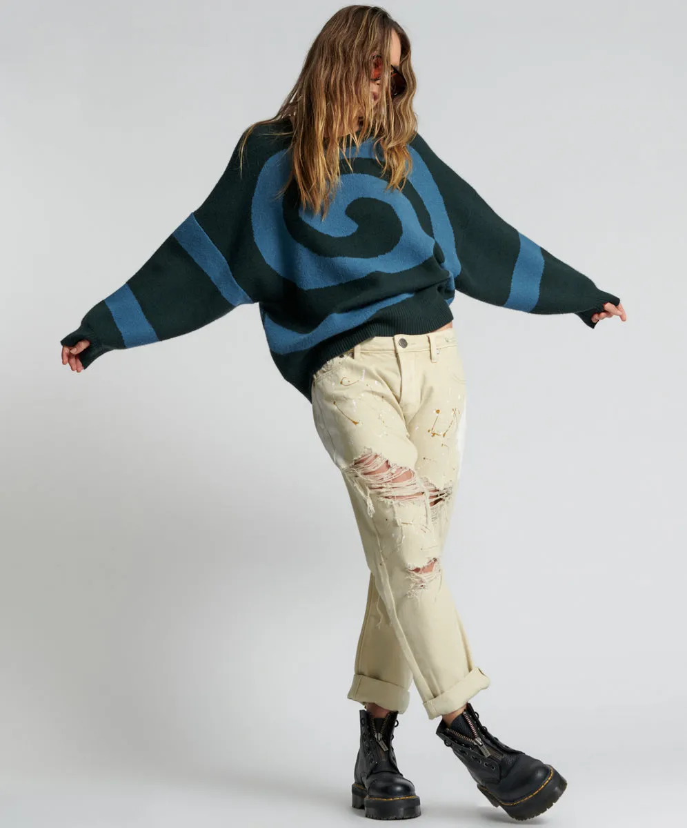 Saints Low Waist Boyfriend Denim Jeans - Vegas Gold sold by One Teaspoon product image thumbnail 2