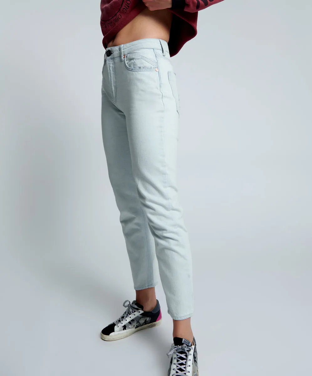 Legends High Waist Straight Leg Denim Jeans - Vanilla Sky Blue sold by One Teaspoon product image thumbnail 3