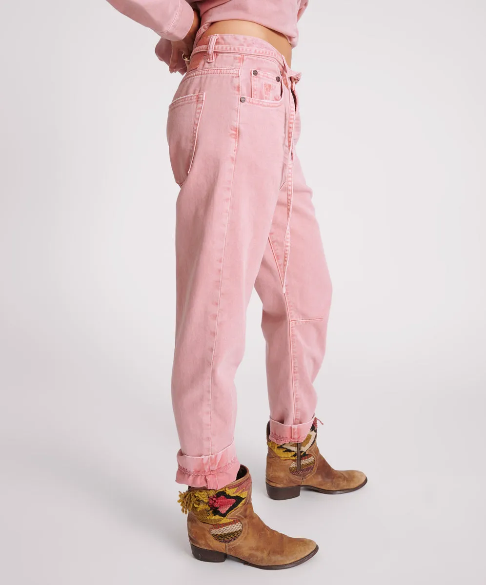 Bandits Low Waist Boyfriend Jeans - Vintage Red sold by One Teaspoon product image thumbnail 5