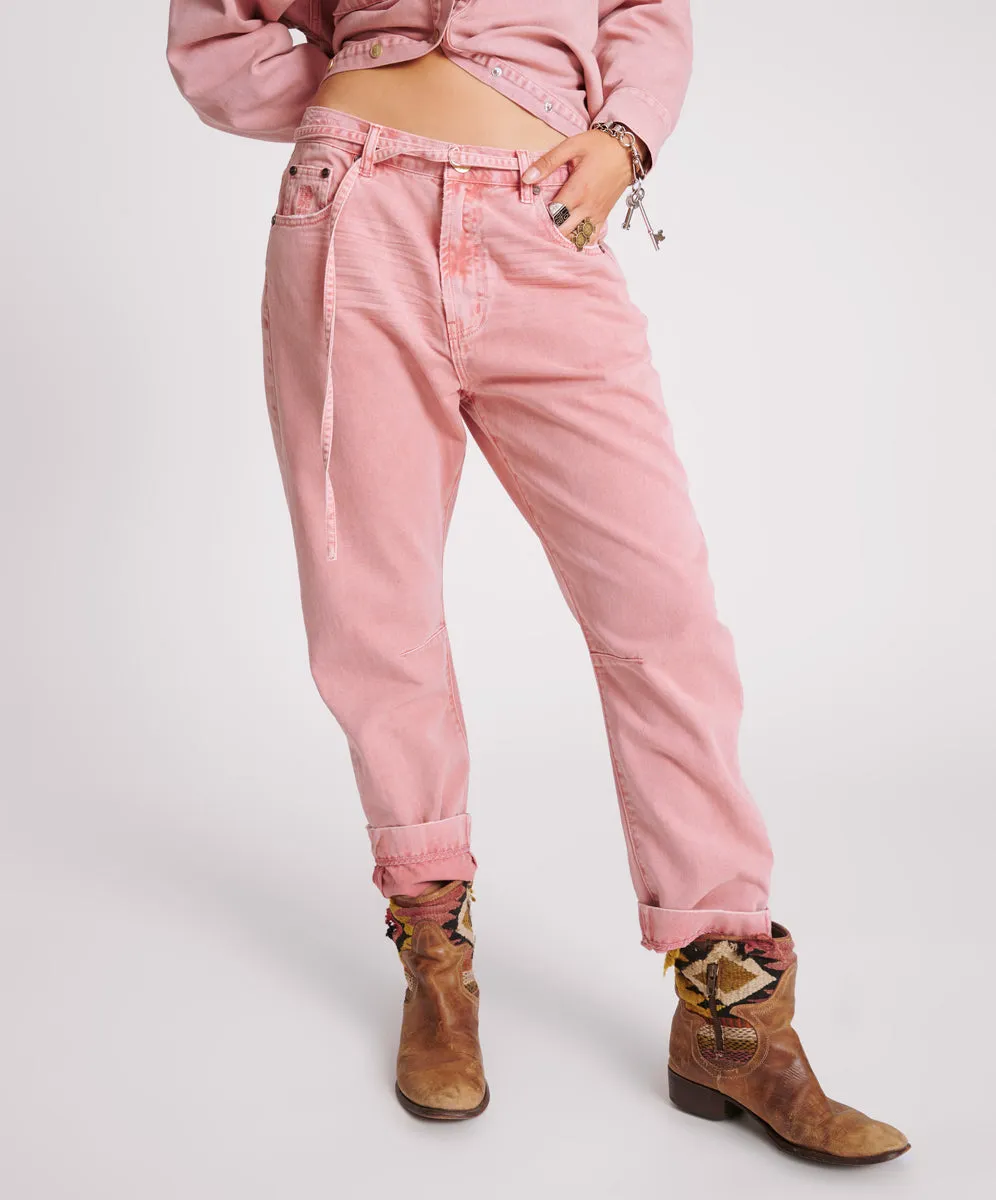 Bandits Low Waist Boyfriend Jeans - Vintage Red sold by One Teaspoon product image thumbnail 2