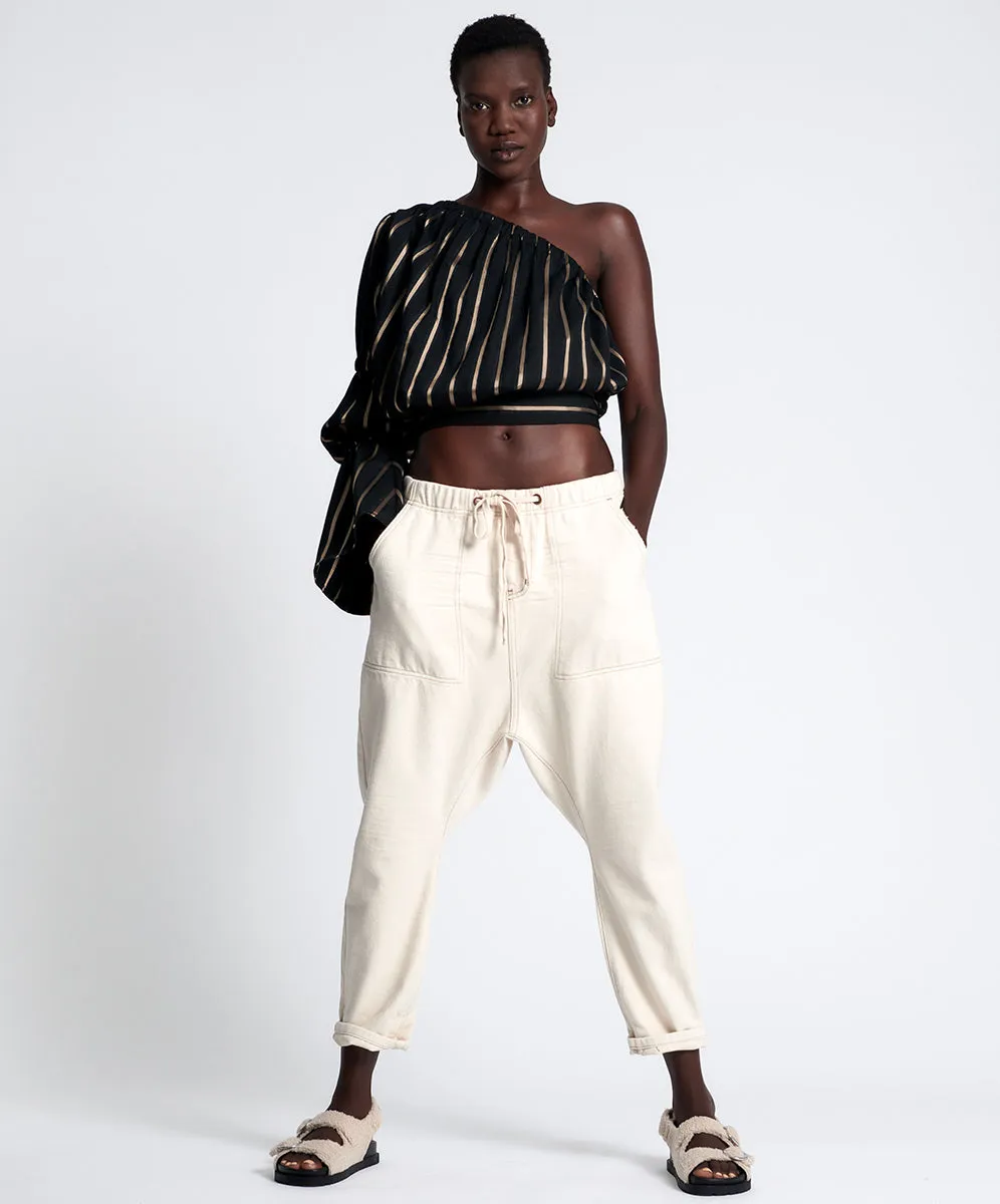 Shabby Kingpin Boyfriend Denim Jeans - Natural White sold by One Teaspoon product image thumbnail 2