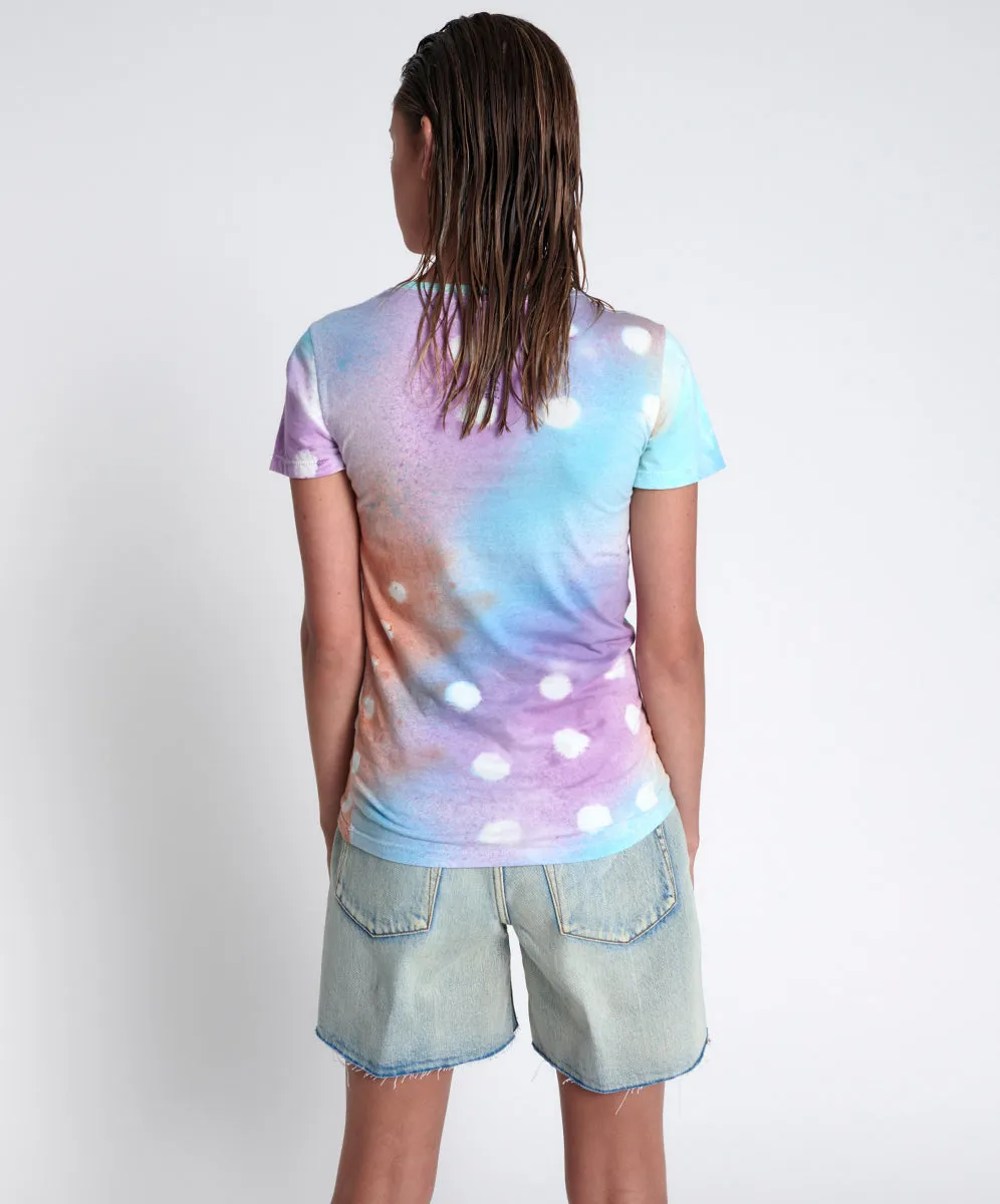 GRAFFITI TIE DYE ORGANIC FITTED TEE sold by One Teaspoon product image thumbnail 4