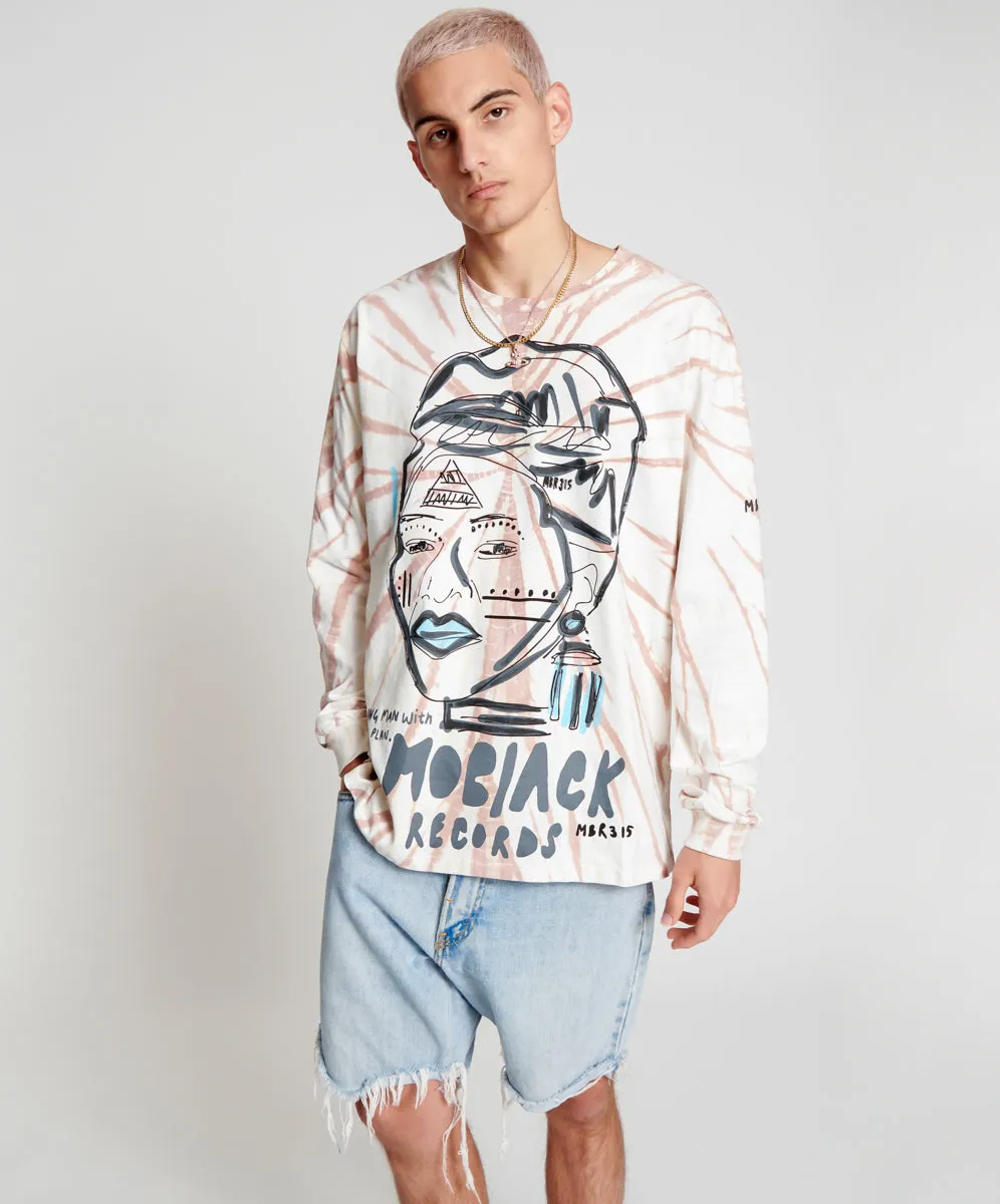 MOBLACK BORING MAN LONGSLEEVE BF TEE sold by One Teaspoon