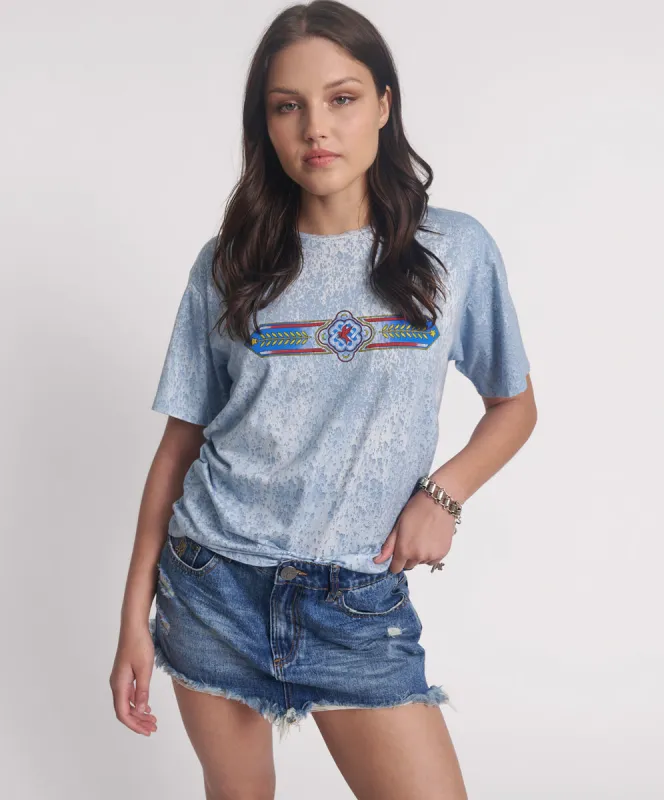 Mad Love Boyfriend Tee - Raindrop Blue sold by One Teaspoon