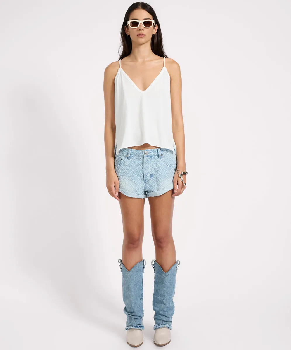 Deep V Front Singlet - White sold by One Teaspoon product image thumbnail 5