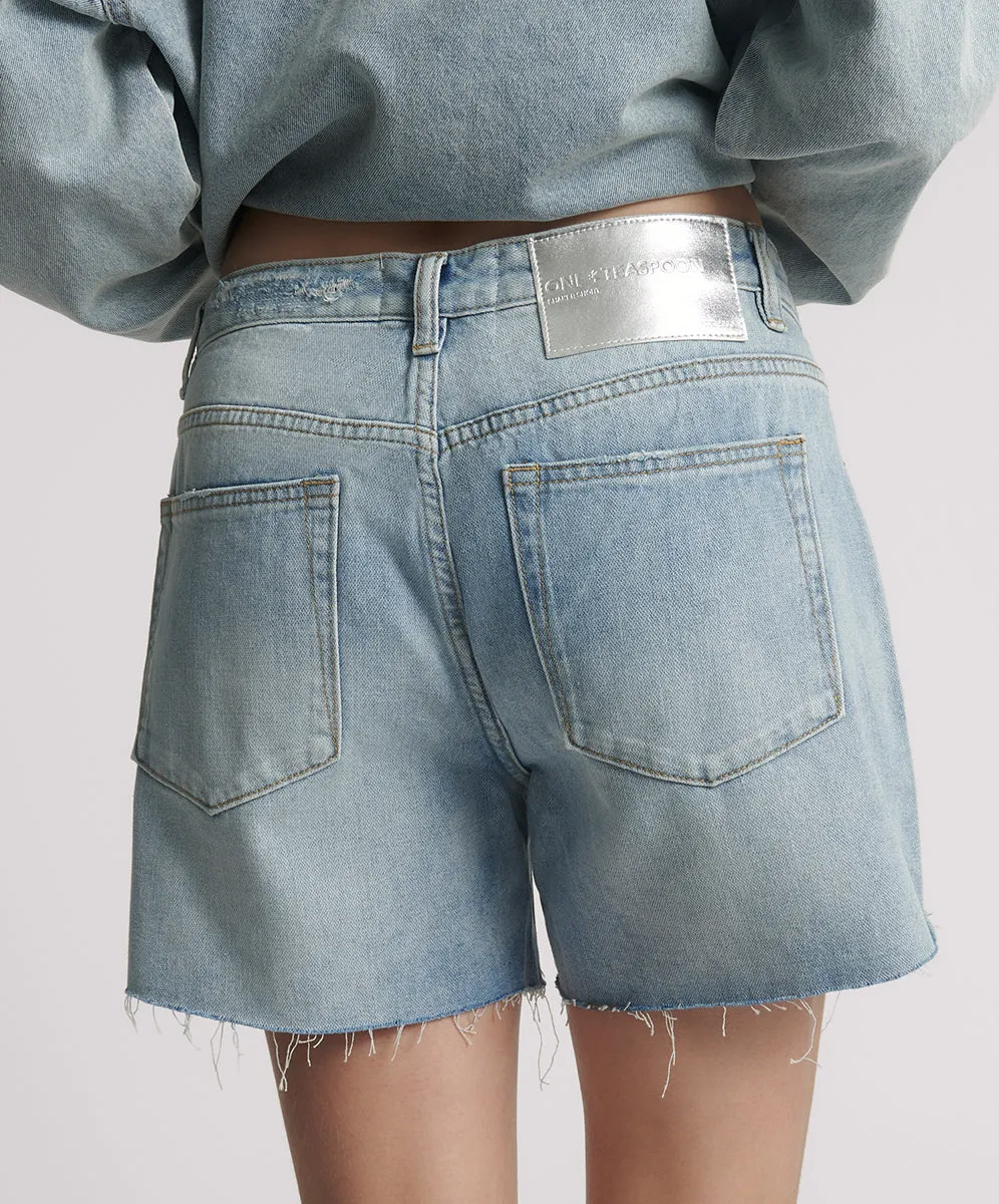 Shakers Low Waist Super Relaxed Denim Shorts sold by One Teaspoon product image thumbnail 4