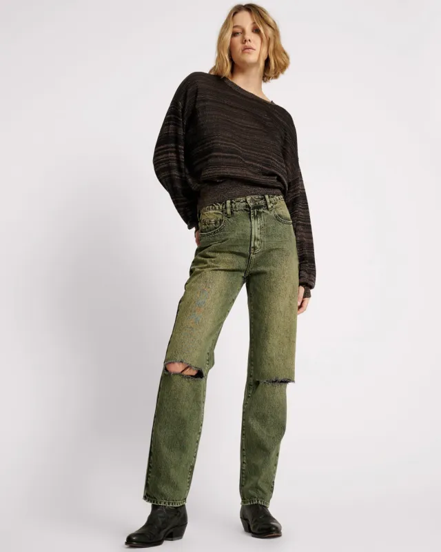 Awesome Baggies High Waist Straight Leg Denim Jeans made by One Teaspoon