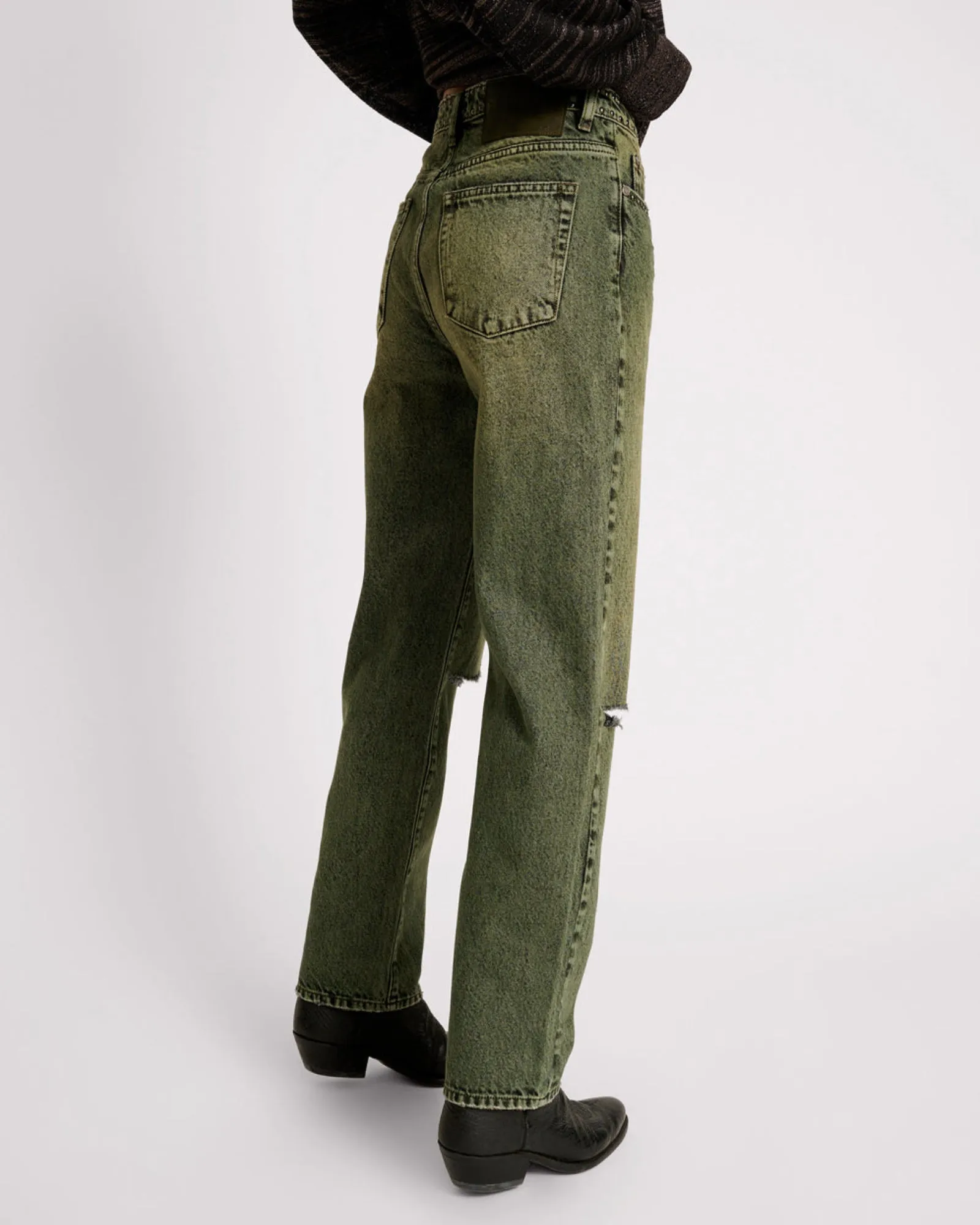 Awesome Baggies High Waist Straight Leg Denim Jeans sold by One Teaspoon product image thumbnail 4