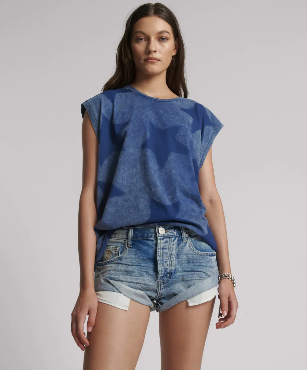 Bandits Low Waist Denim Shorts - Sunset Blue sold by One Teaspoon product image thumbnail 2
