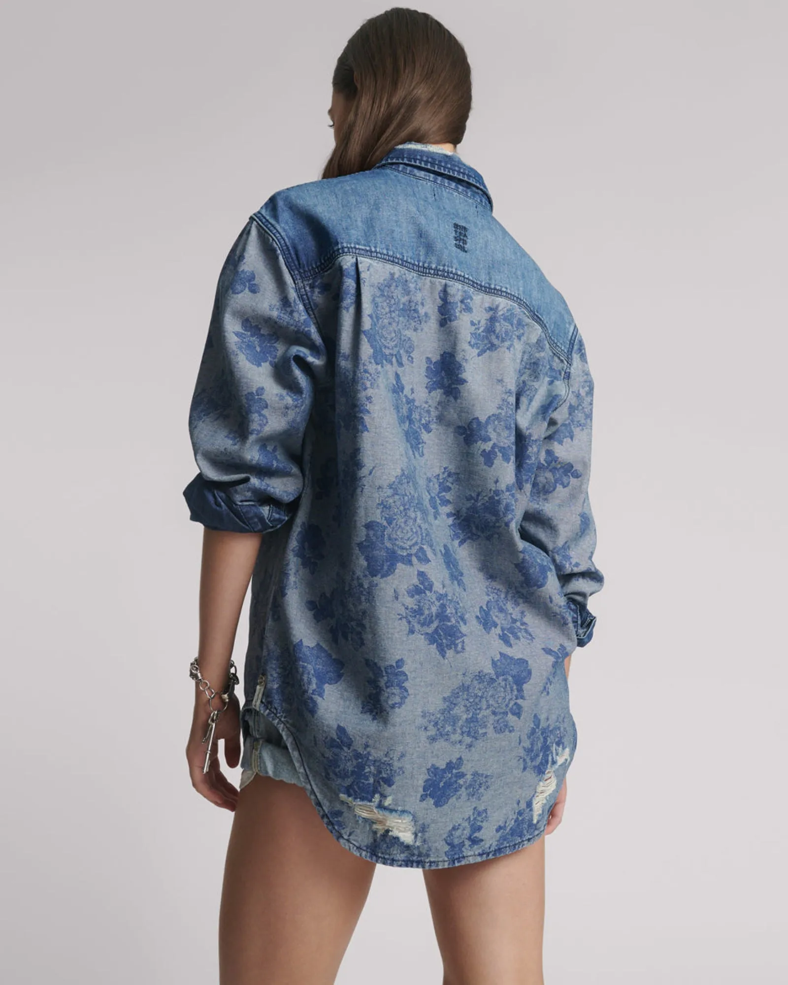 Everyday Denim Shirt - Rosewood sold by One Teaspoon product image thumbnail 3