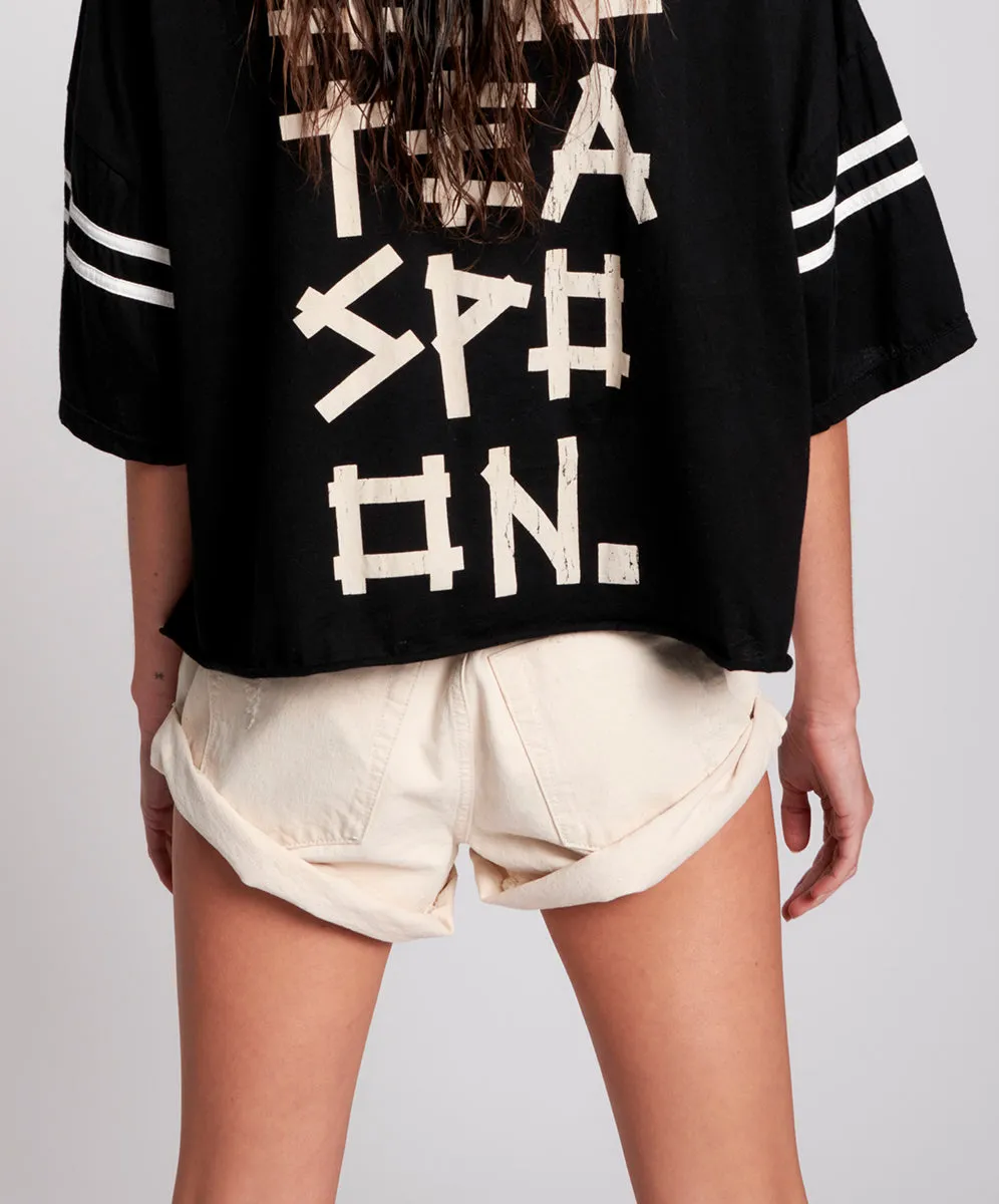 Bandits Low Waist Denim Shorts - Nashville Cream sold by One Teaspoon product image thumbnail 3
