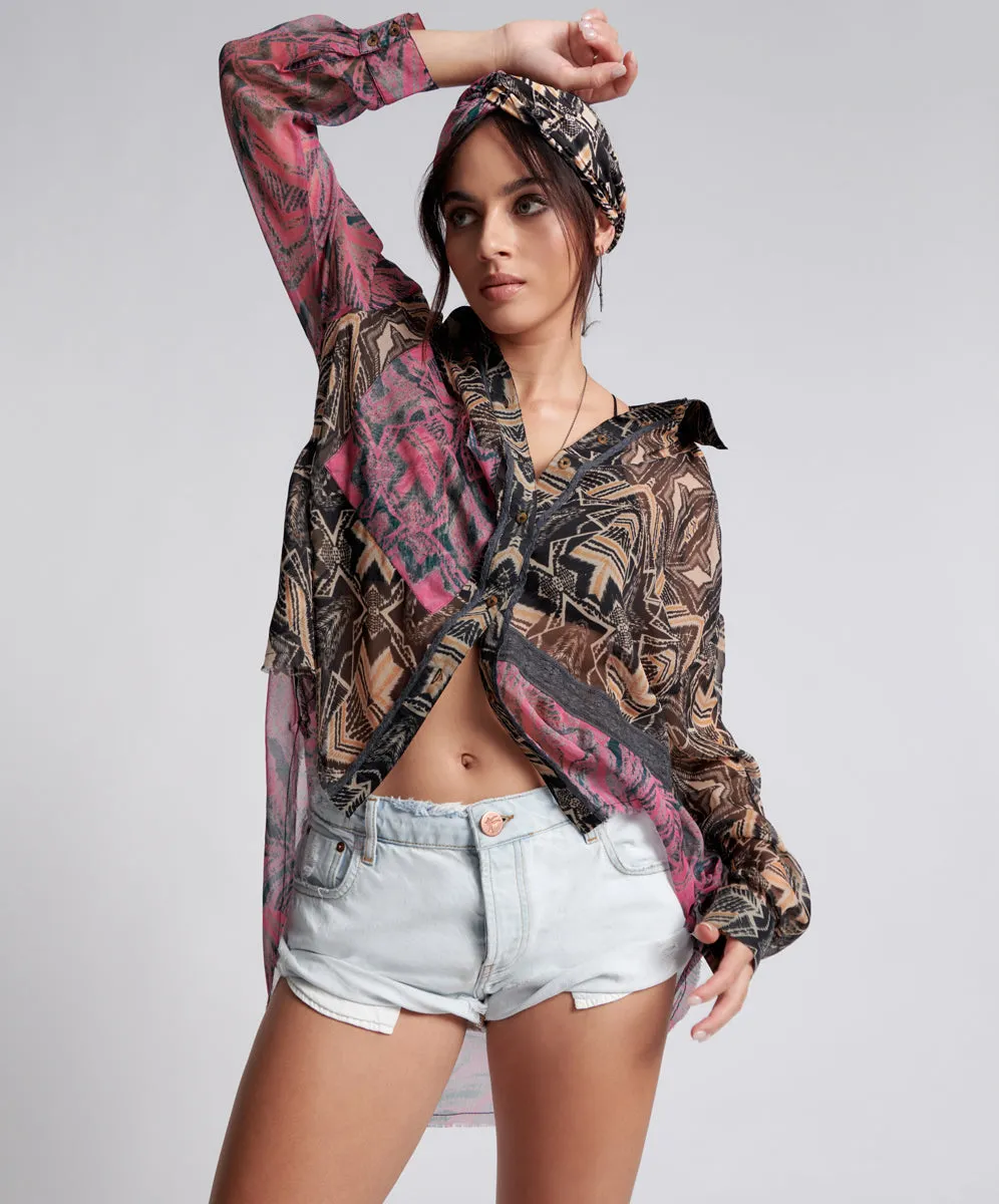 Bandits Low Waist Denim Shorts - Bel Air Blue sold by One Teaspoon