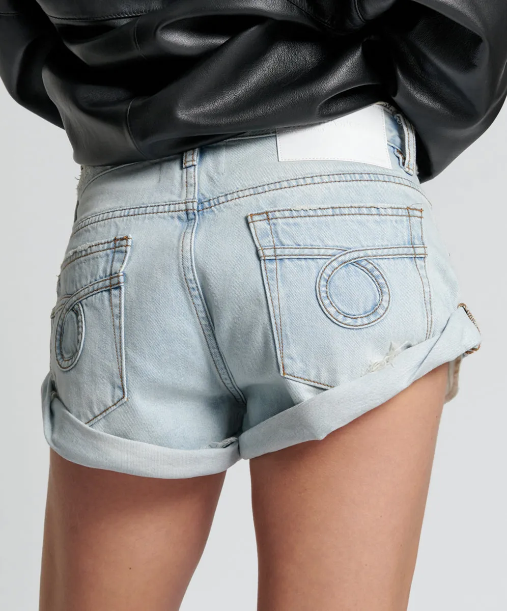 Bandits Low Waist Denim Shorts - Archived Casanova Blue sold by One Teaspoon product image thumbnail 5