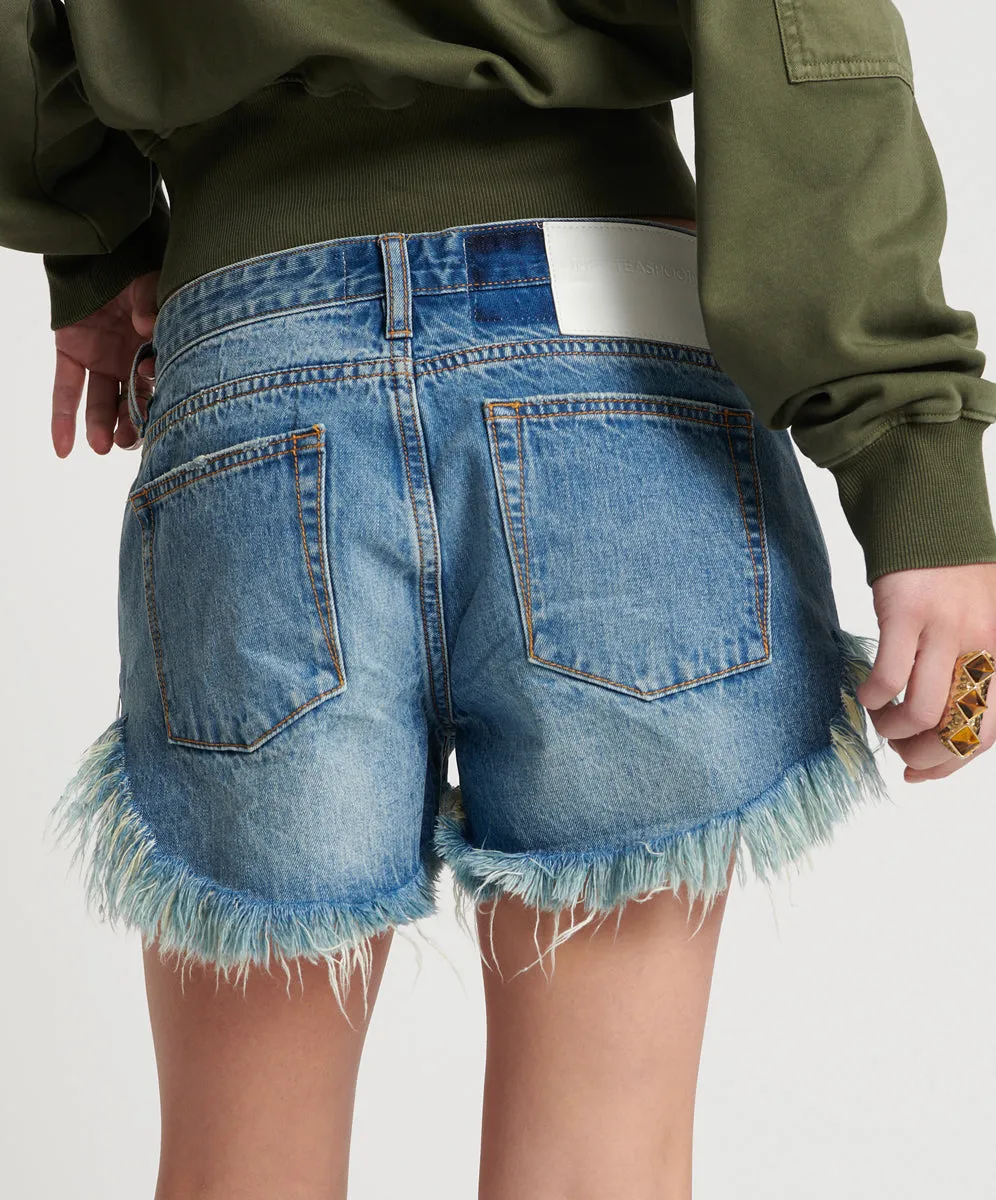 PACIFICA BONITAS LOW WAIST DENIM SHORTS sold by One Teaspoon product image thumbnail 4