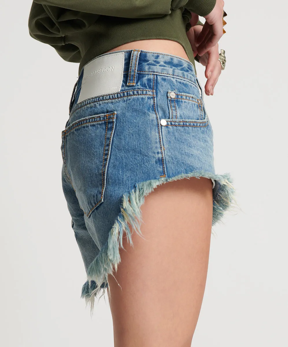 PACIFICA BONITAS LOW WAIST DENIM SHORTS sold by One Teaspoon product image thumbnail 5