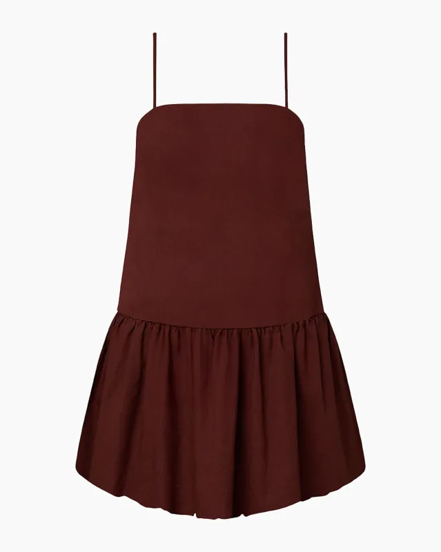 Air Linen Bubble Mini Dress sold by Onia