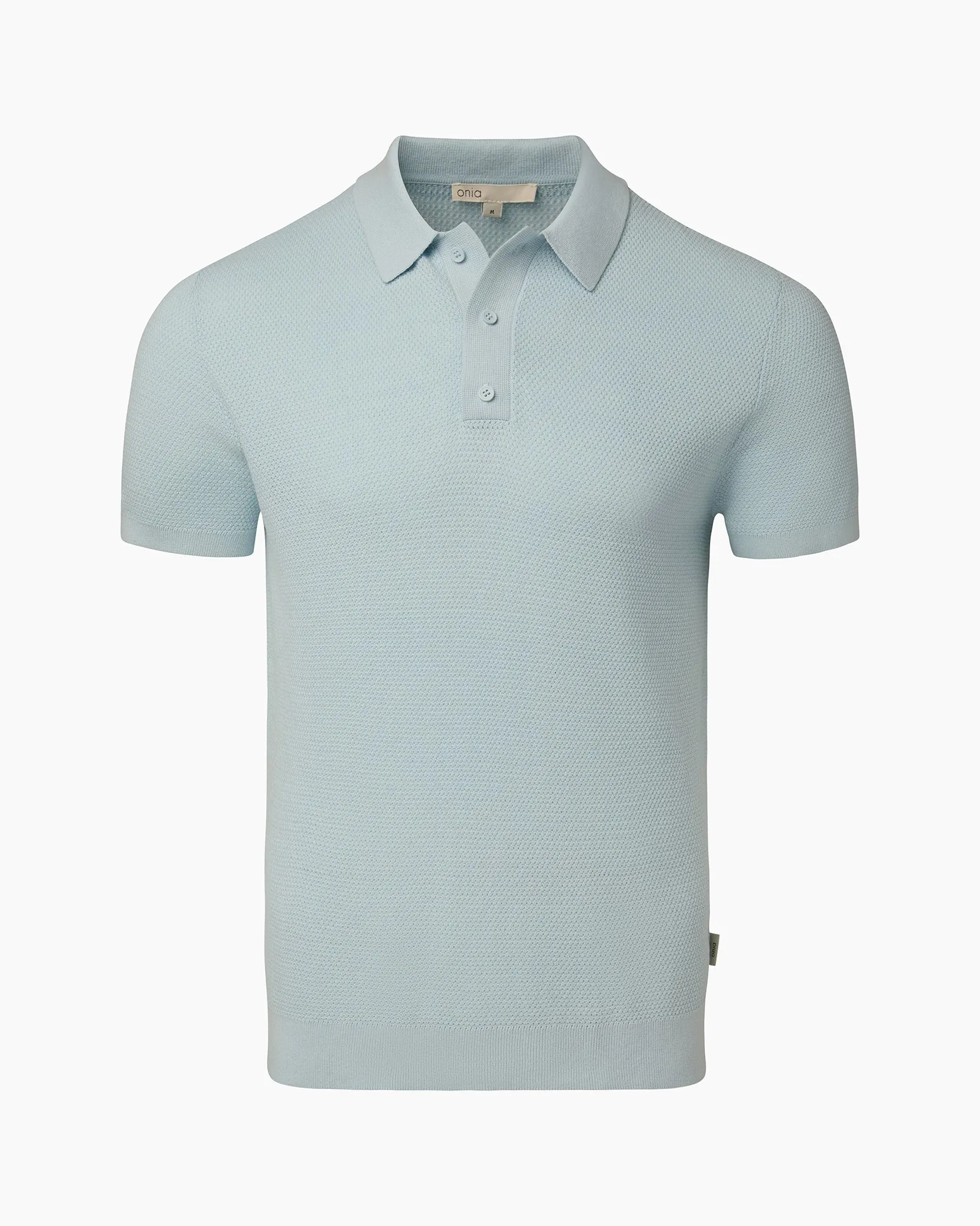Cotton Textured Knit Polo sold by Onia