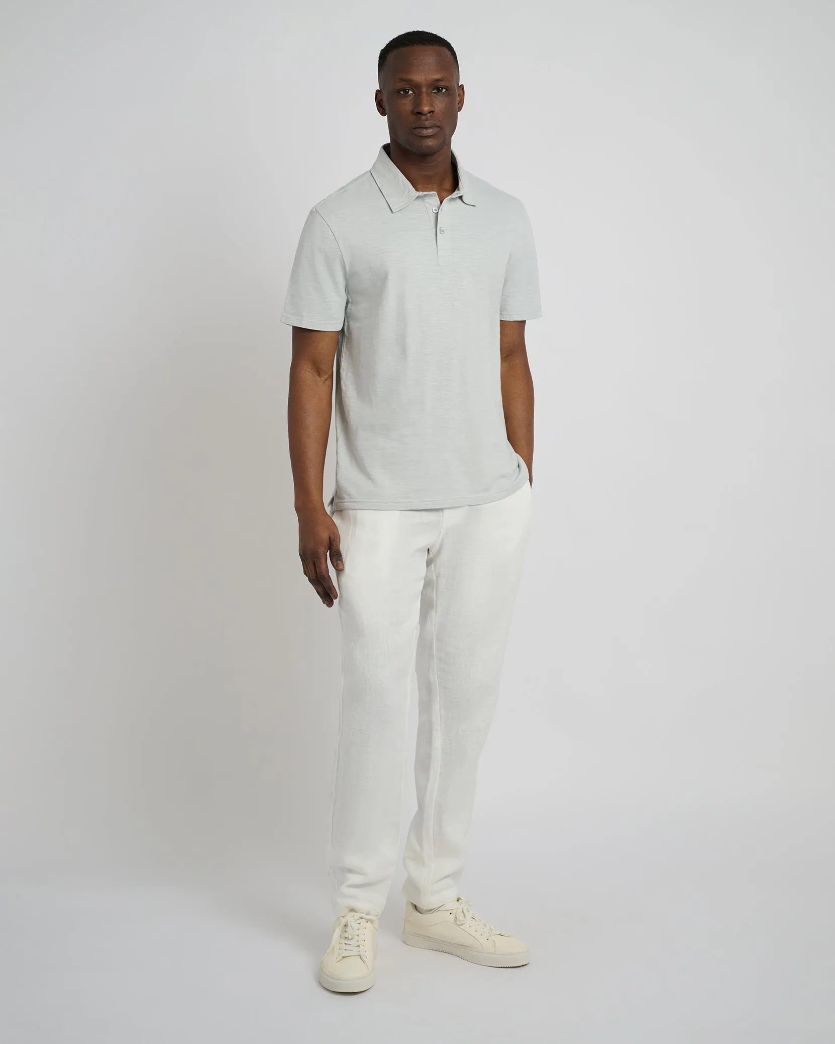 Slub Short Sleeve Polo sold by Onia product image thumbnail 3