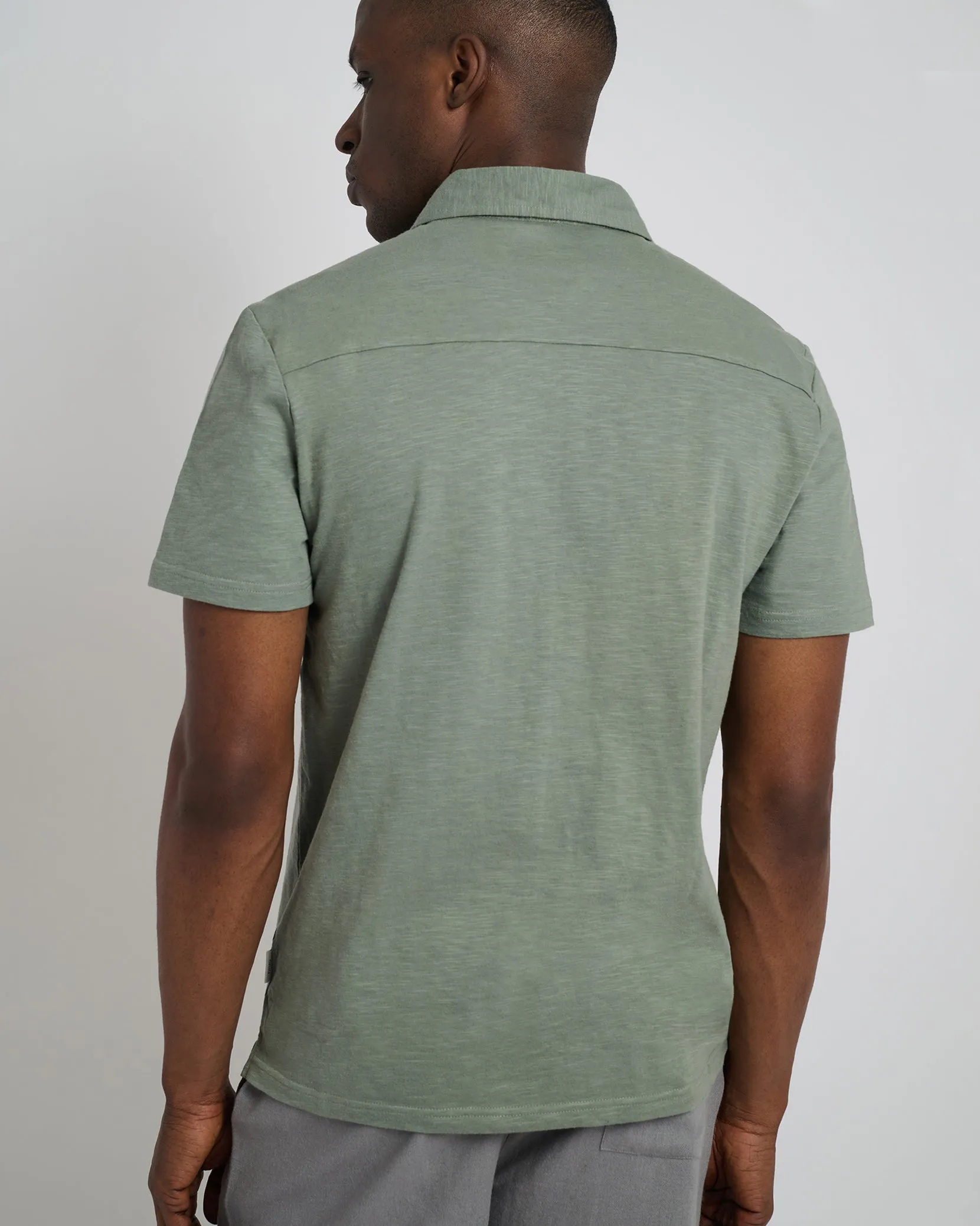 Slub Short Sleeve Polo sold by Onia product image thumbnail 5