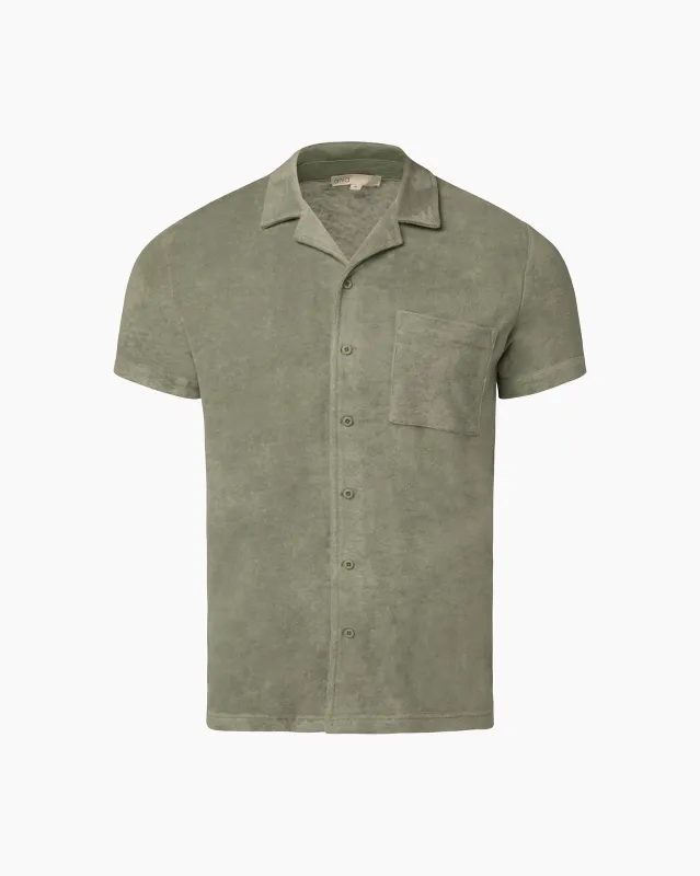 Towel Terry Camp Shirt sold by Onia