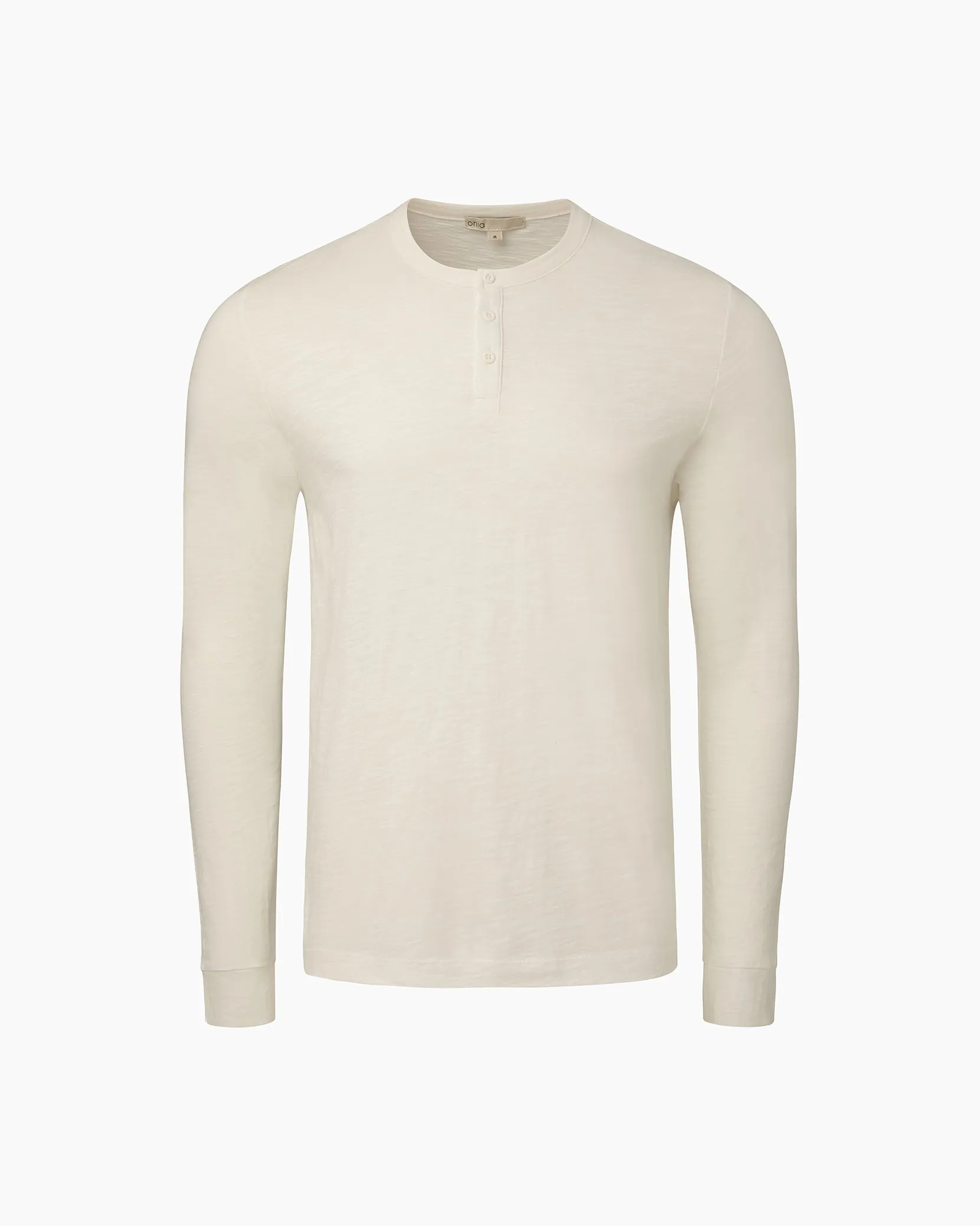 Long Sleeve Slub Henley sold by Onia product image thumbnail 2