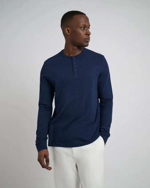 Long Sleeve Slub Henley sold by Onia