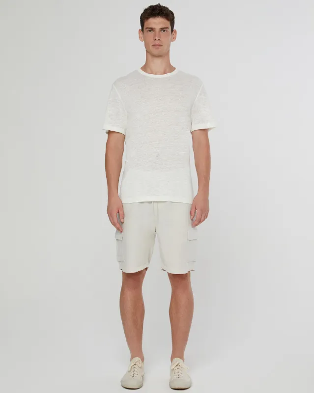 Air Linen Pull-on Cargo Short sold by Onia