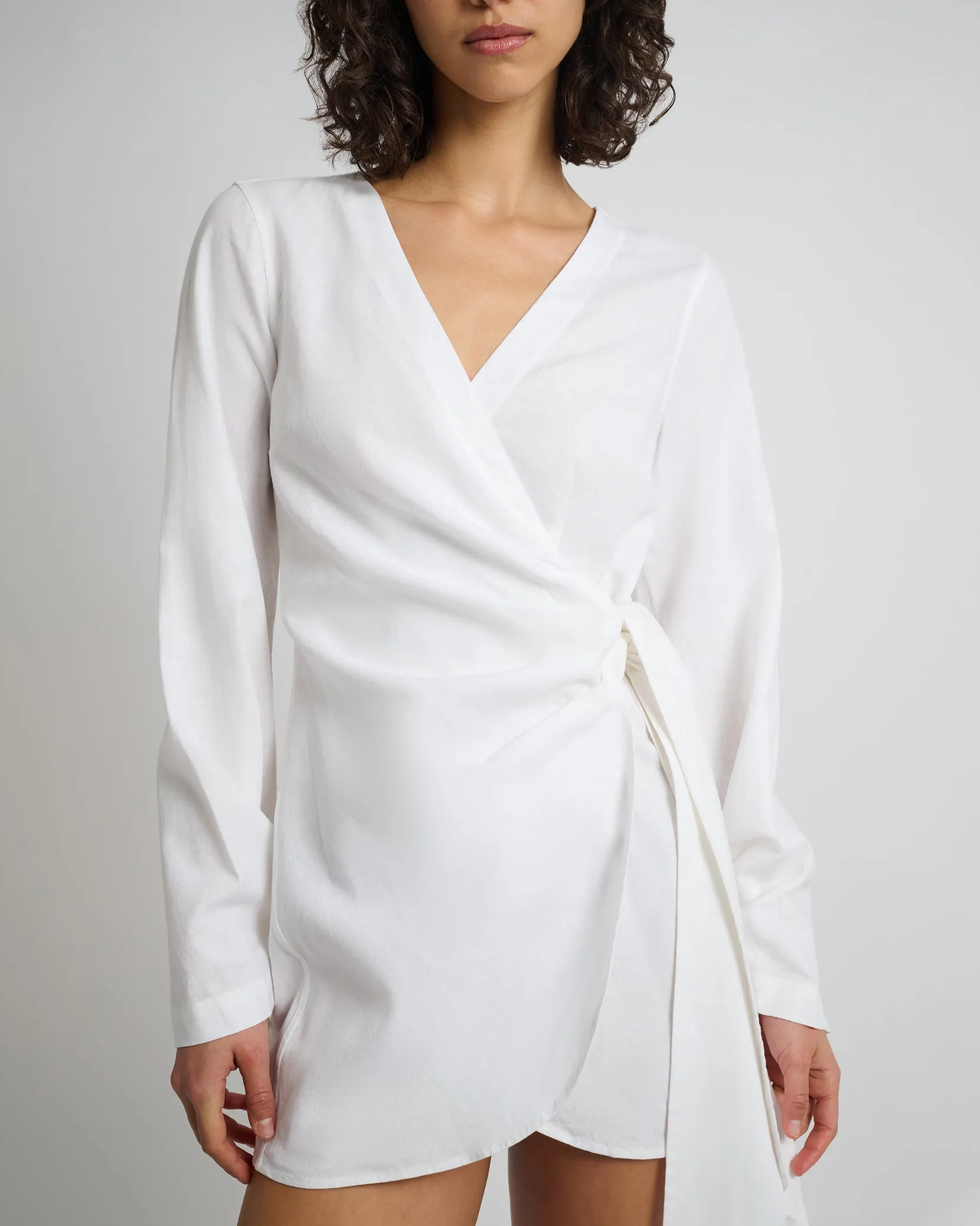 Air Linen Wrap Dress sold by Onia product image thumbnail 3