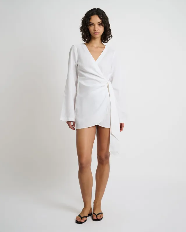Air Linen Wrap Dress sold by Onia