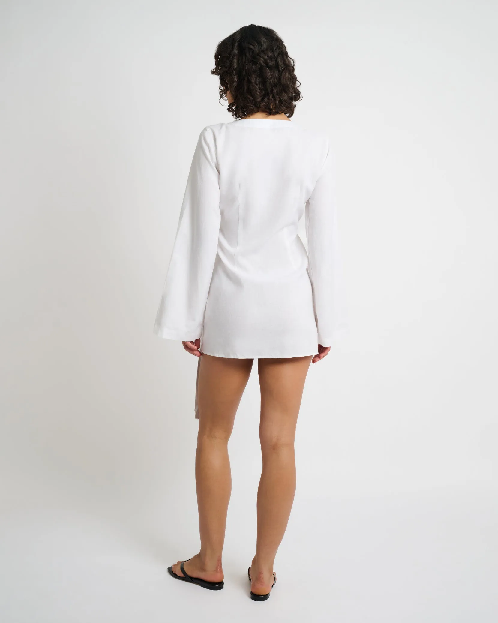 Air Linen Wrap Dress sold by Onia product image thumbnail 5