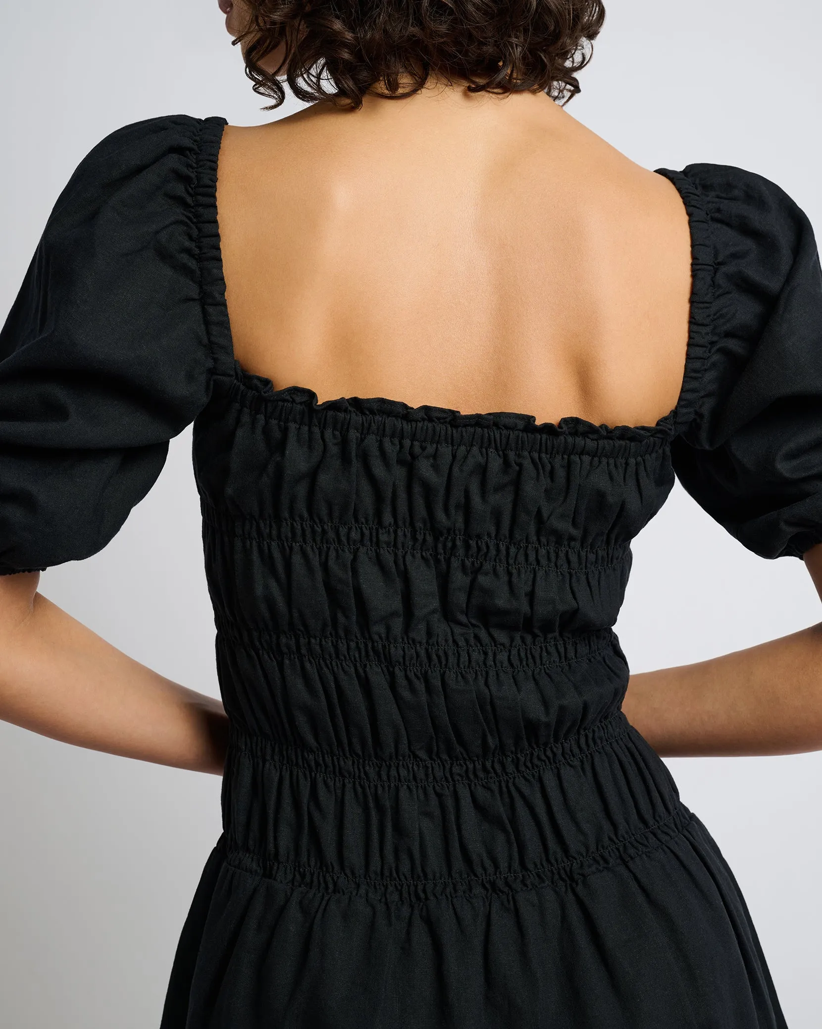 Air Linen Smocked Mini Dress sold by Onia product image thumbnail 5