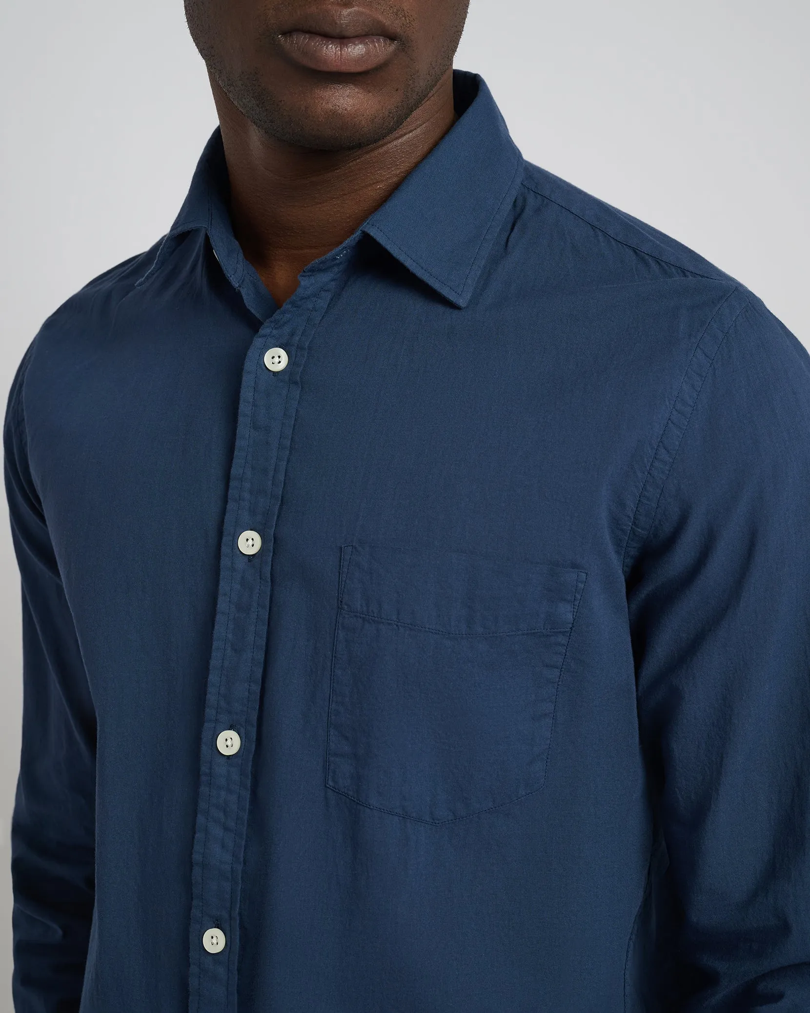 Garment Dye Cotton Voile Shirt sold by Onia product image thumbnail 4