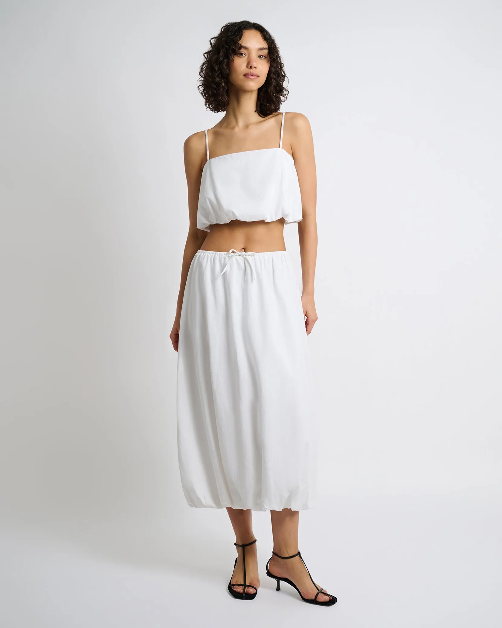 Air Linen Bubble Maxi Skirt sold by Onia product image thumbnail 3