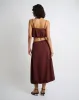 Air Linen Bubble Maxi Skirt sold by Onia
