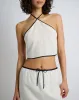 Air Linen Mini Skirt sold by Onia