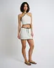 Air Linen Mini Skirt sold by Onia
