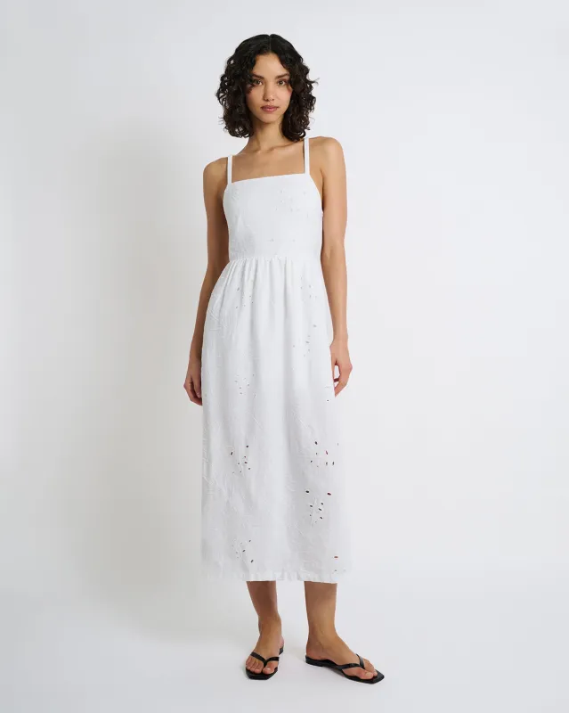 Air Linen Straight Neck Maxi Dress sold by Onia