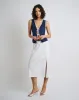 Air Linen Midi Skirt sold by Onia