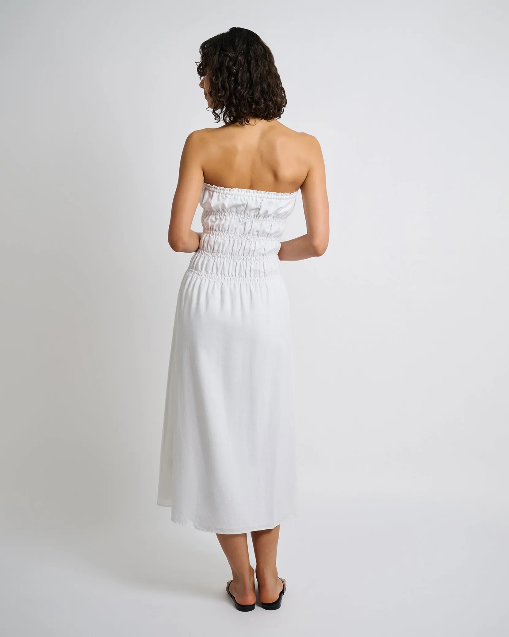 Air Linen Smocked Maxi Dress sold by Onia product image thumbnail 5