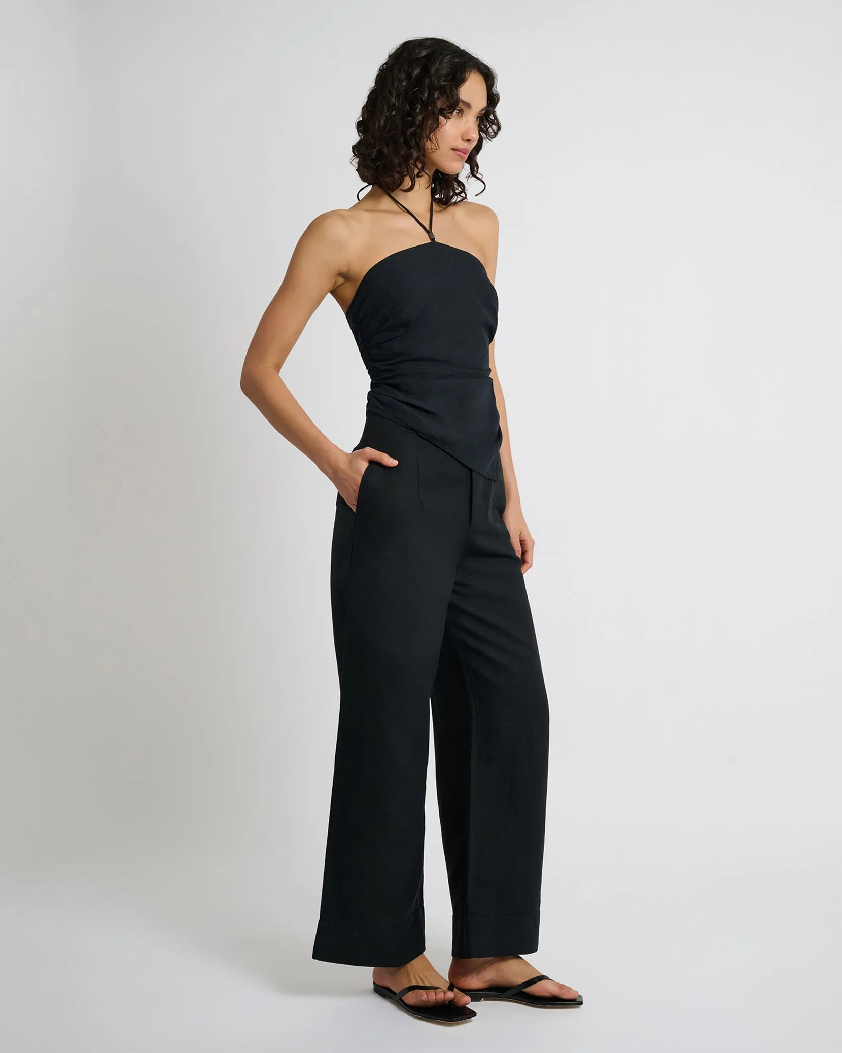 Air Linen Paperbag Trouser sold by Onia product image thumbnail 4