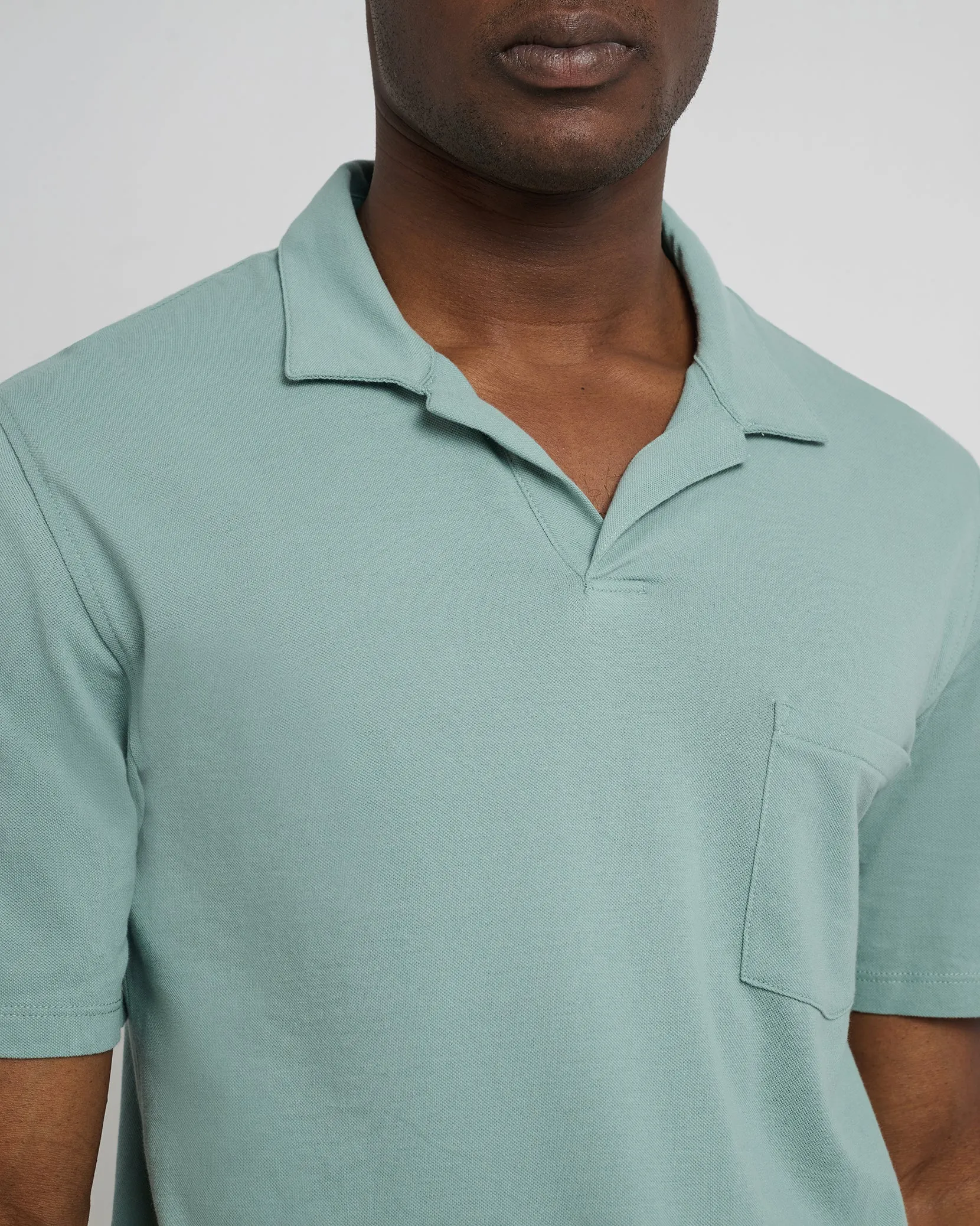 Johnny Collar Pique Polo sold by Onia product image thumbnail 4