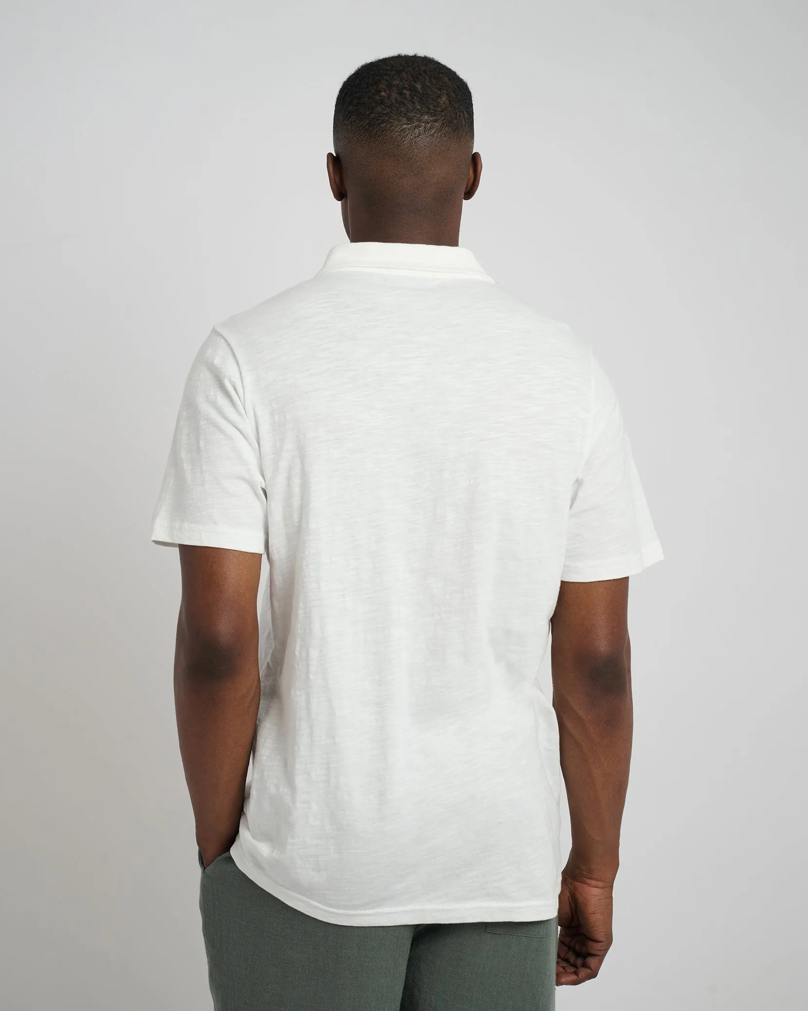 Slub Short Sleeve Button-up Shirt sold by Onia product image thumbnail 5