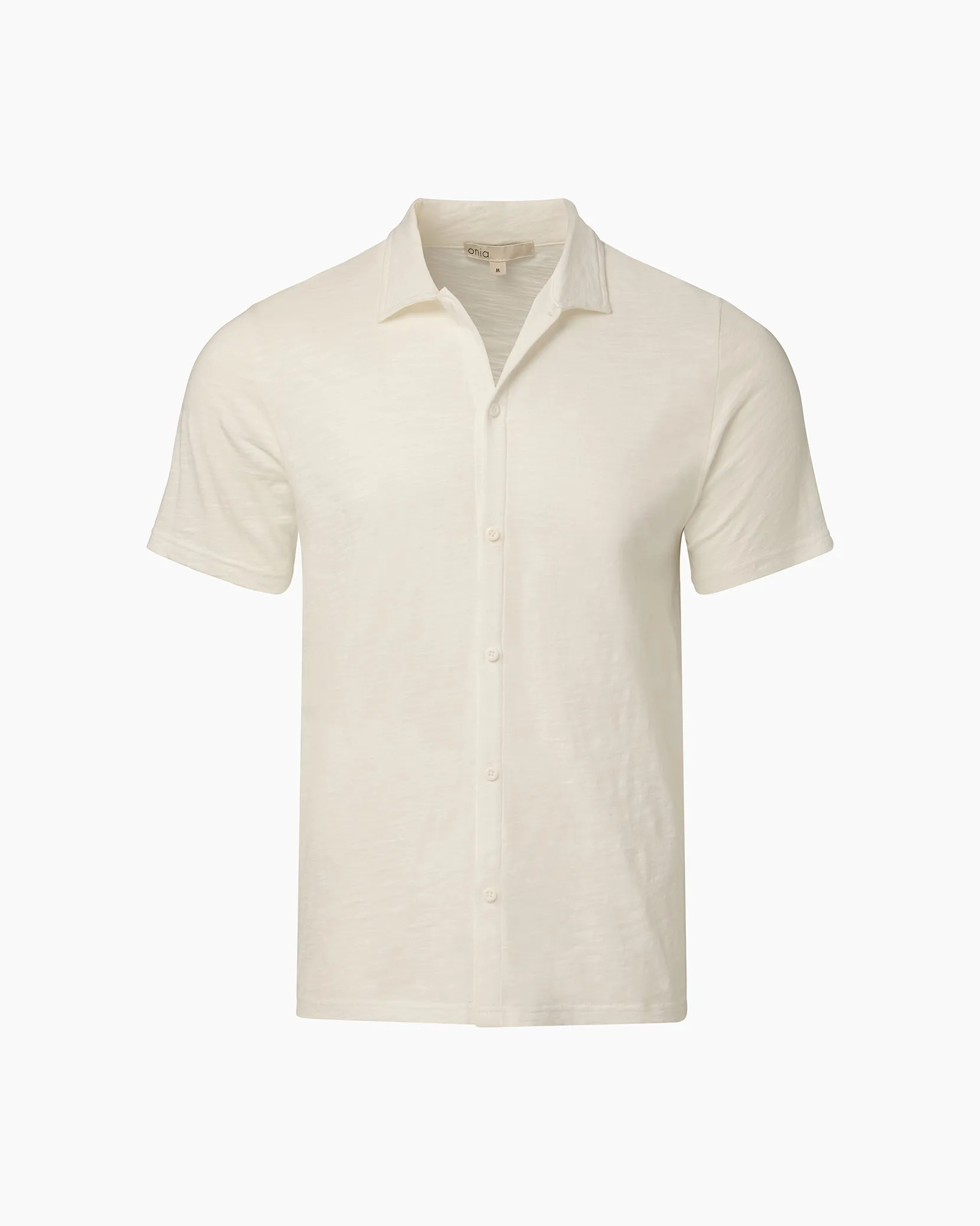 Slub Short Sleeve Button-up Shirt sold by Onia product image thumbnail 2